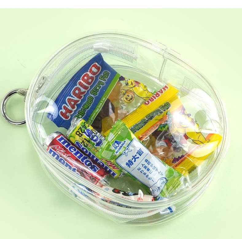 Clear Gacha Pouch Key Ring - Bag Charm | Martinsville Soapworks