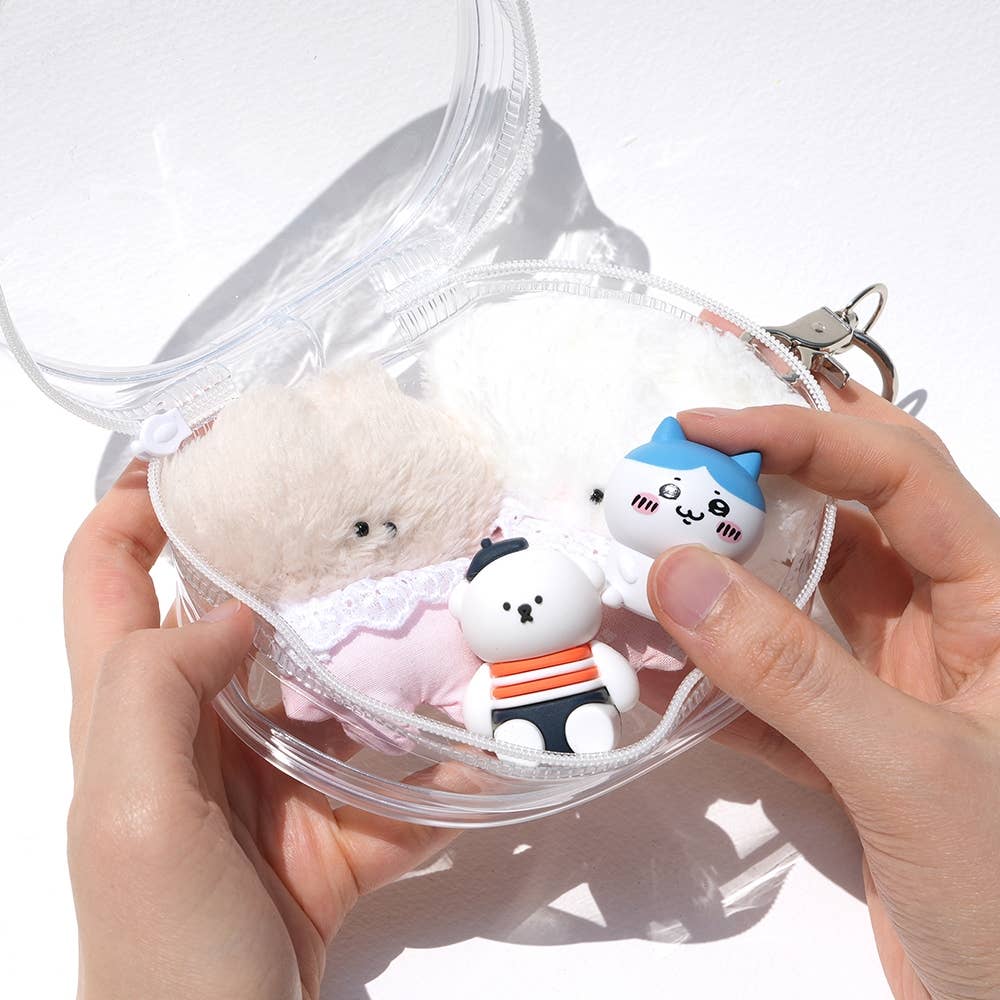 Clear Gacha Pouch Key Ring - Bag Charm | Martinsville Soapworks