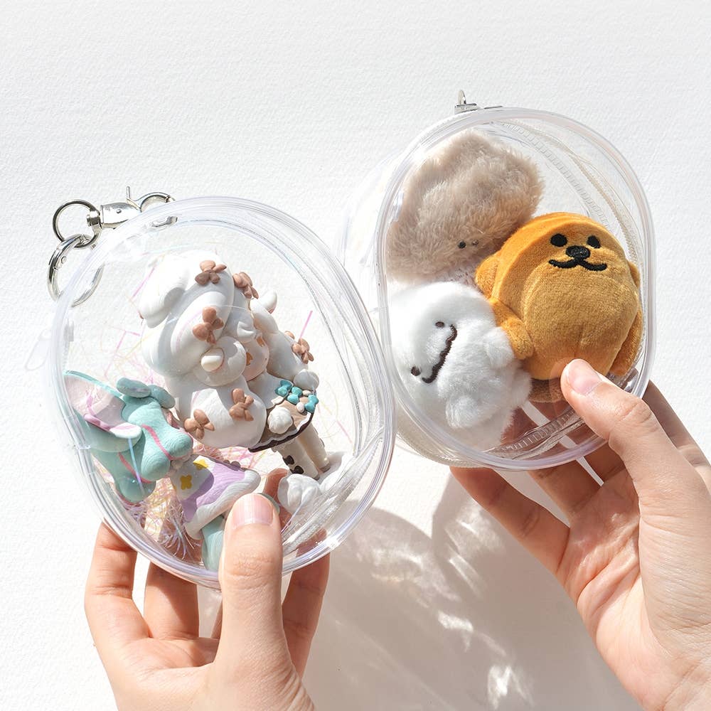 Clear Gacha Pouch Key Ring - Bag Charm | Martinsville Soapworks