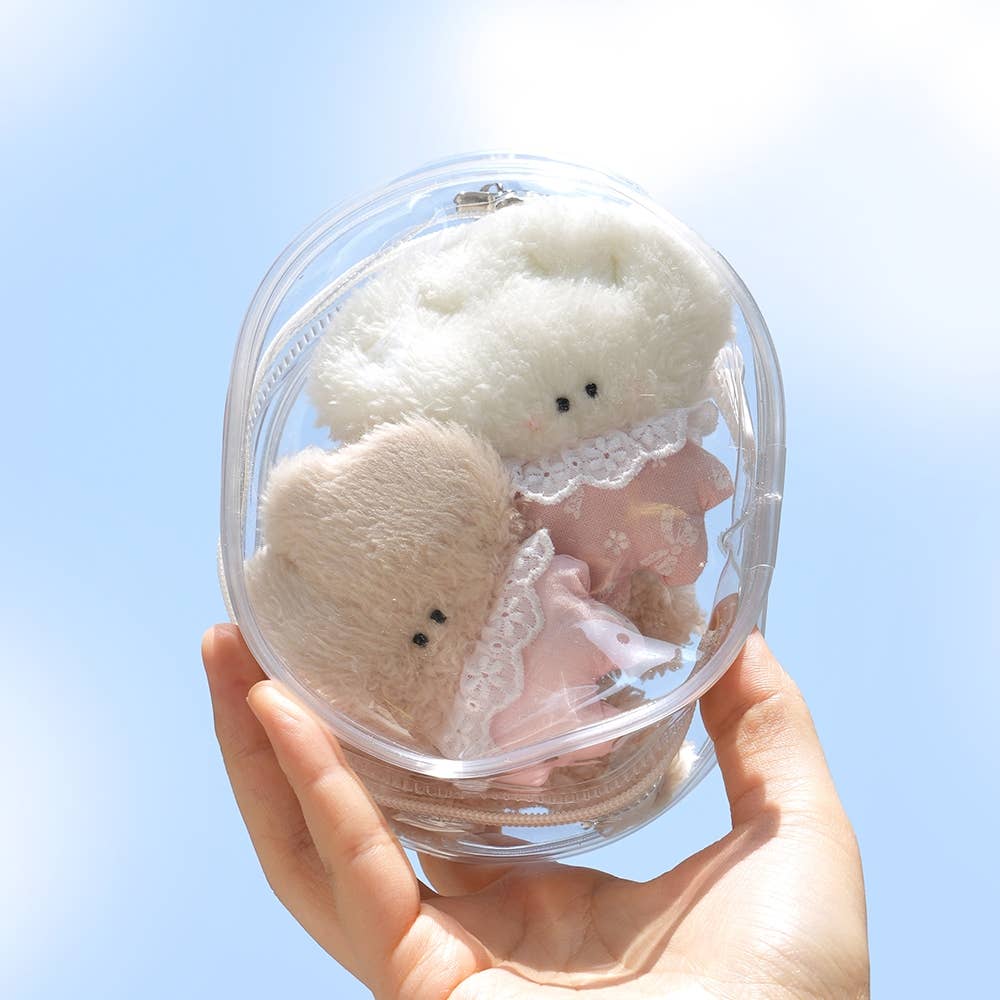 Clear Gacha Pouch Key Ring - Bag Charm | Martinsville Soapworks